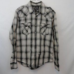 Buckle Black Label No48 Mens LS button-up w/cross